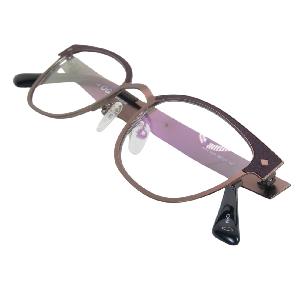 OGI EVOLUTION 4301 1593 DARK BROWN/Gunmetal Navy WEAVE EYEGLASSES