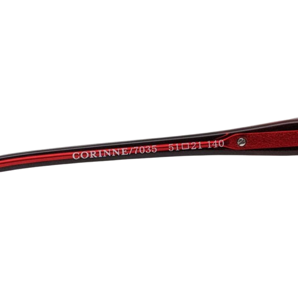 Bon Vivant Corinne 7035 Eyeglasses Frames Italy: Black & Red