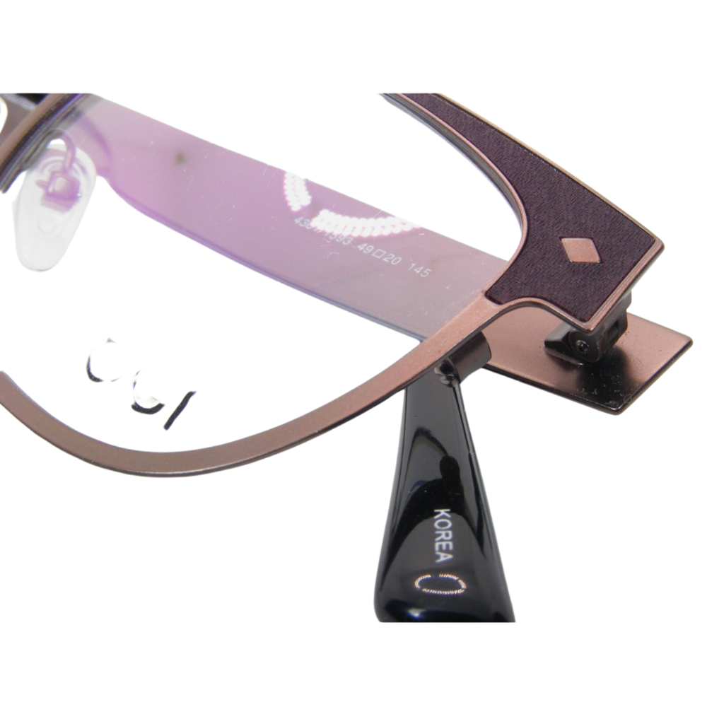OGI EVOLUTION 4301 1593 DARK BROWN/Gunmetal Navy WEAVE EYEGLASSES