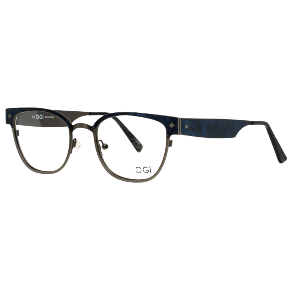 OGI EVOLUTION 4301 1593 DARK BROWN/Gunmetal Navy WEAVE EYEGLASSES