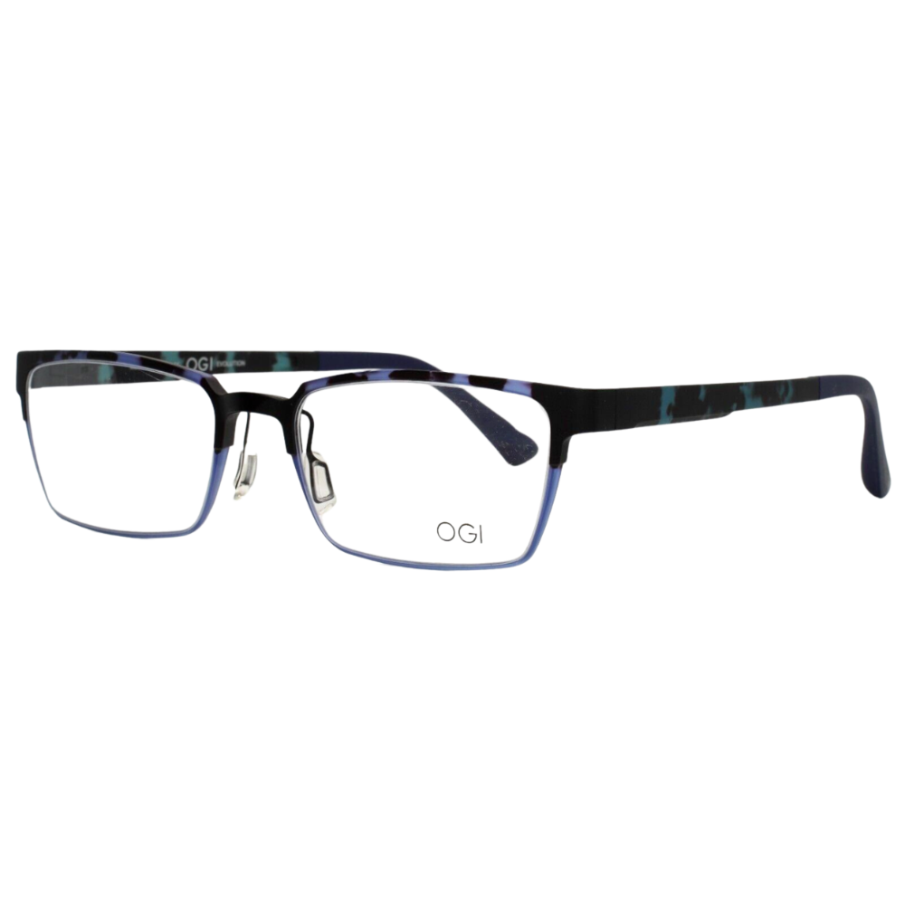 OGI EVOLUTION 4800 1570 MATT DEMI BLACK EYEGLASSES Japan