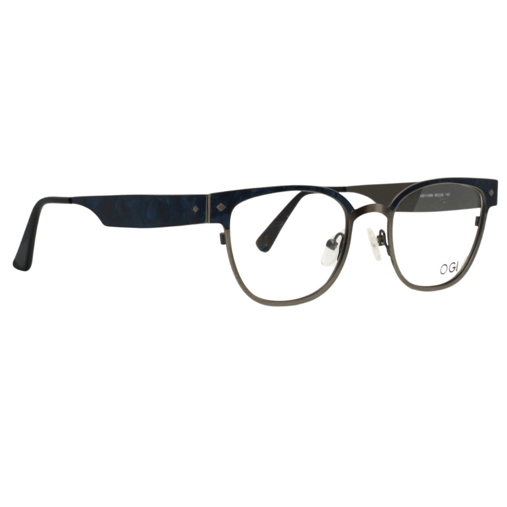 OGI EVOLUTION 4301 1593 DARK BROWN/Gunmetal Navy WEAVE EYEGLASSES