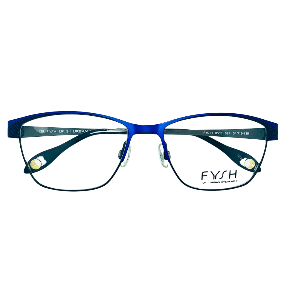 FYSH Urban Eyewear Eyeglasses 3552 Teal Metal