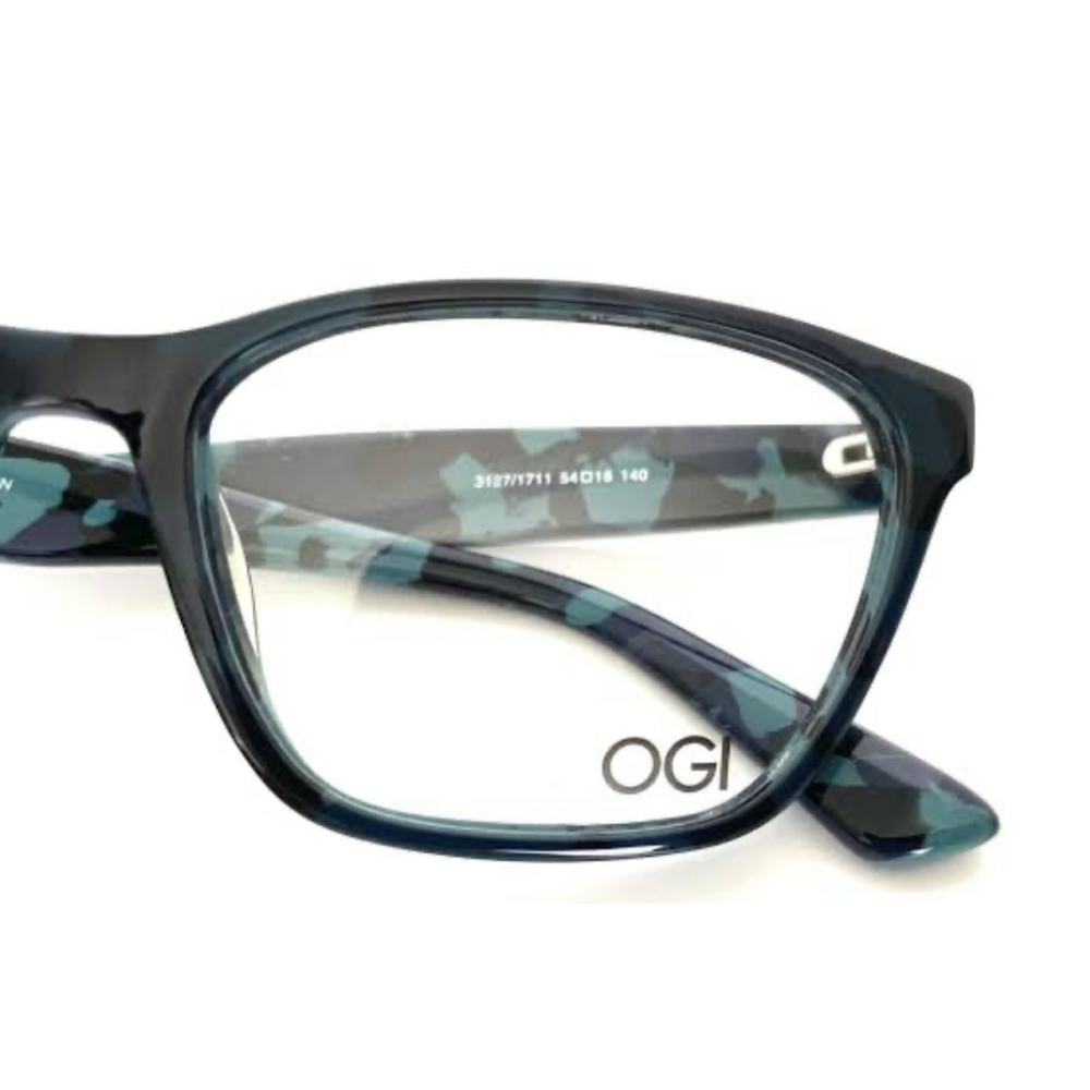 New OGI Evolution 3127 Cool Frames Eyeglasses 1711 Blue Camouflage