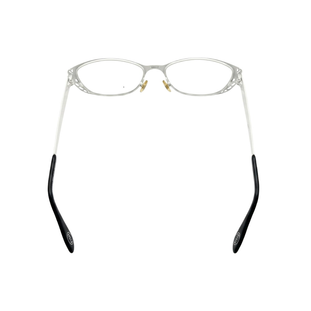 NOS Fysh 3509 Eyeglasses FRAMES 844 BLACK  white Cat Eye UK URBAN EYEWEAR