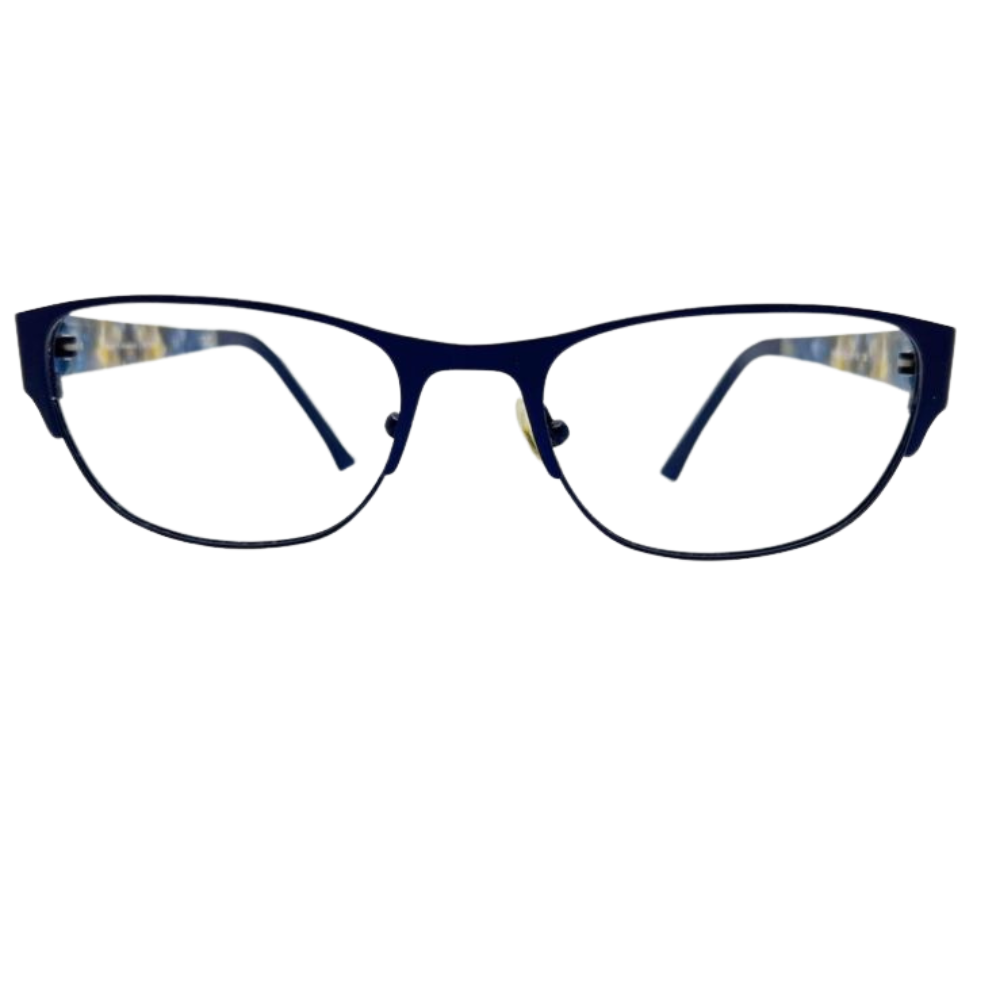 Scott Harris Eyeglasses Womens Blue SH340  Mosaic Pattern