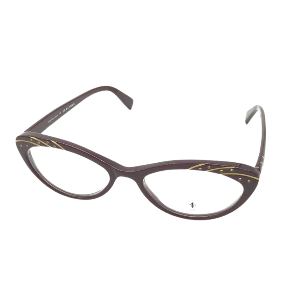 SERAPHIN Heather 8782 Women's Maroon Cat Eye Eyeglasses Frames