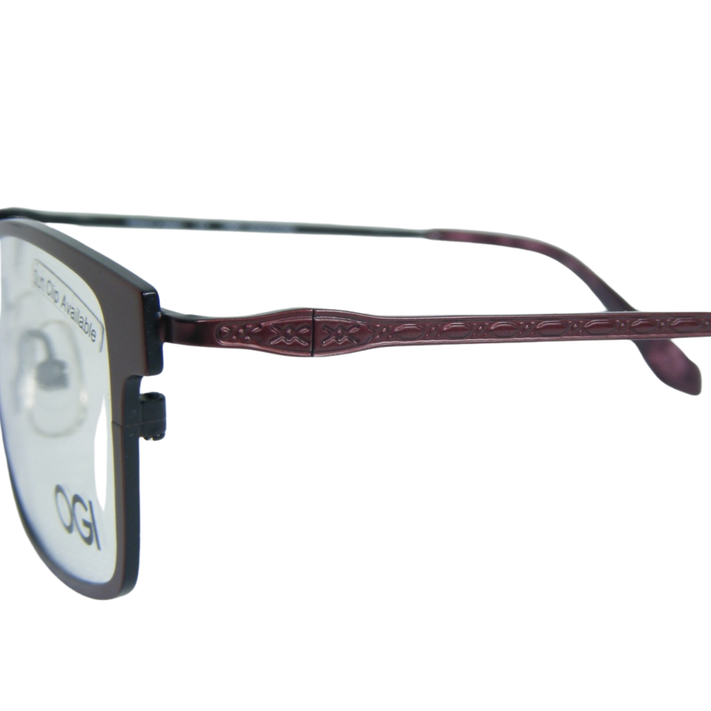 OGI EVOLUTION 4504 1146 BURGUNDY /BLACK/PURPLE/BLACK EYEGLASSES