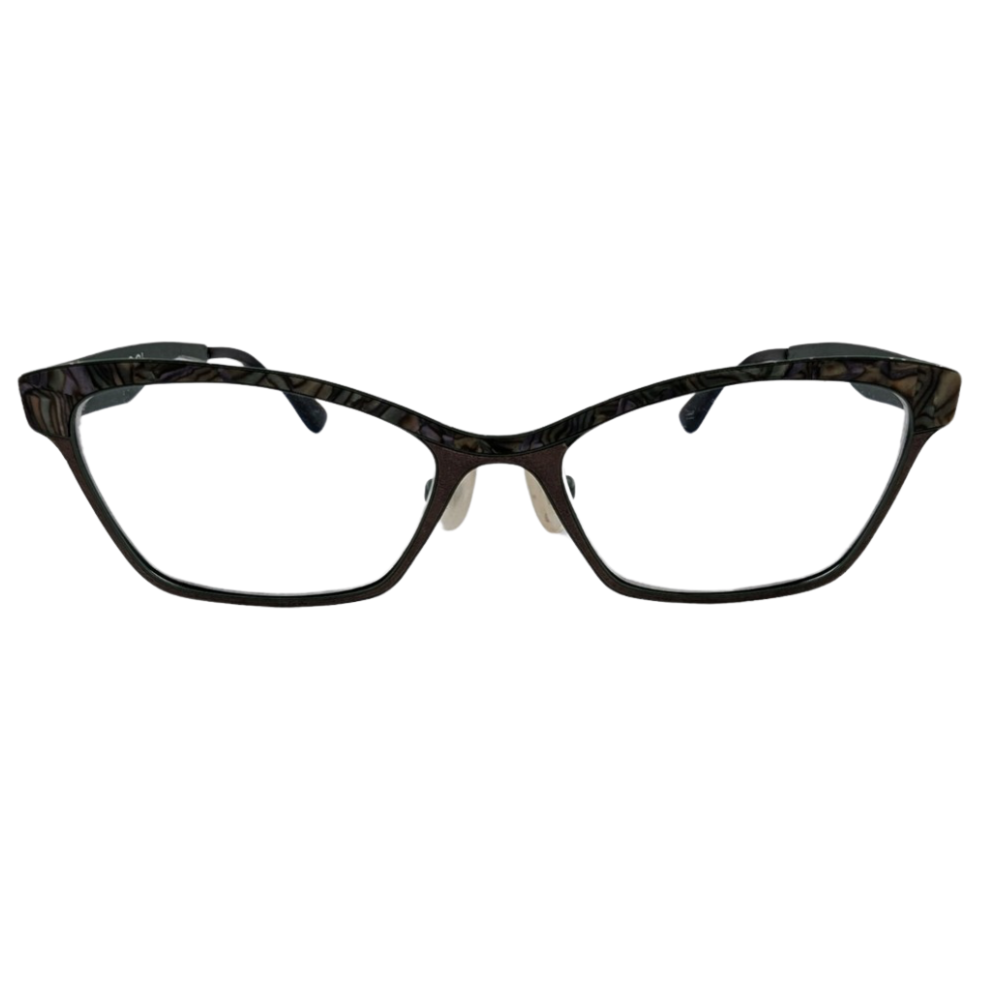 OGI Eyewear 4310/MARBLE GREY/Green/Abalone Eyeglasses Korea