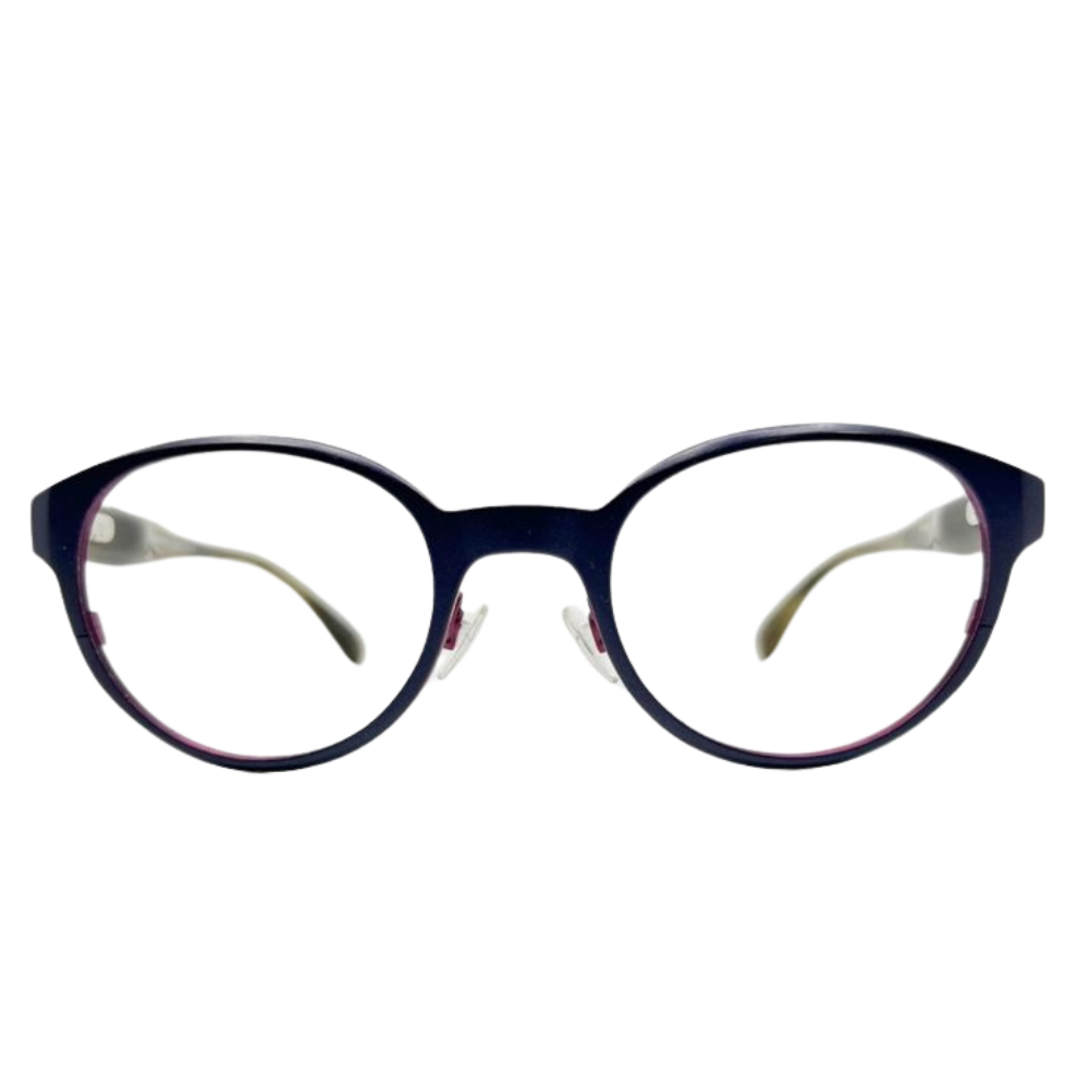 Cinzia Eyeglasses Frame Round Purple Metal CIN 5009 C3 eyeware