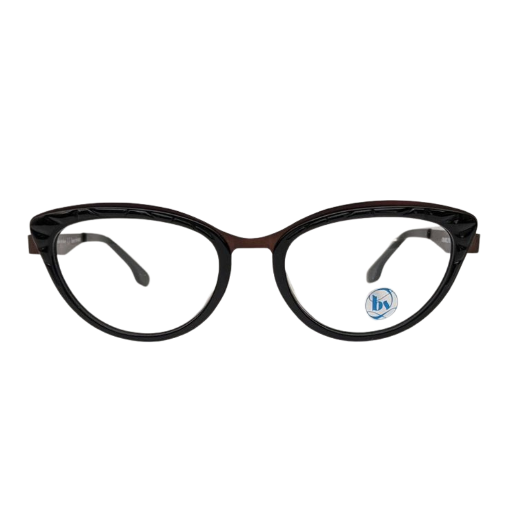 Bon Vivant Charline 7026 Cat Eye Eyeglasses Frames Italy: Brown Copper