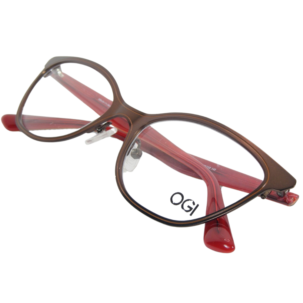 OGI EVOLUTION 4312 COPPER-BROWN /ORANGE EYEGLASSES