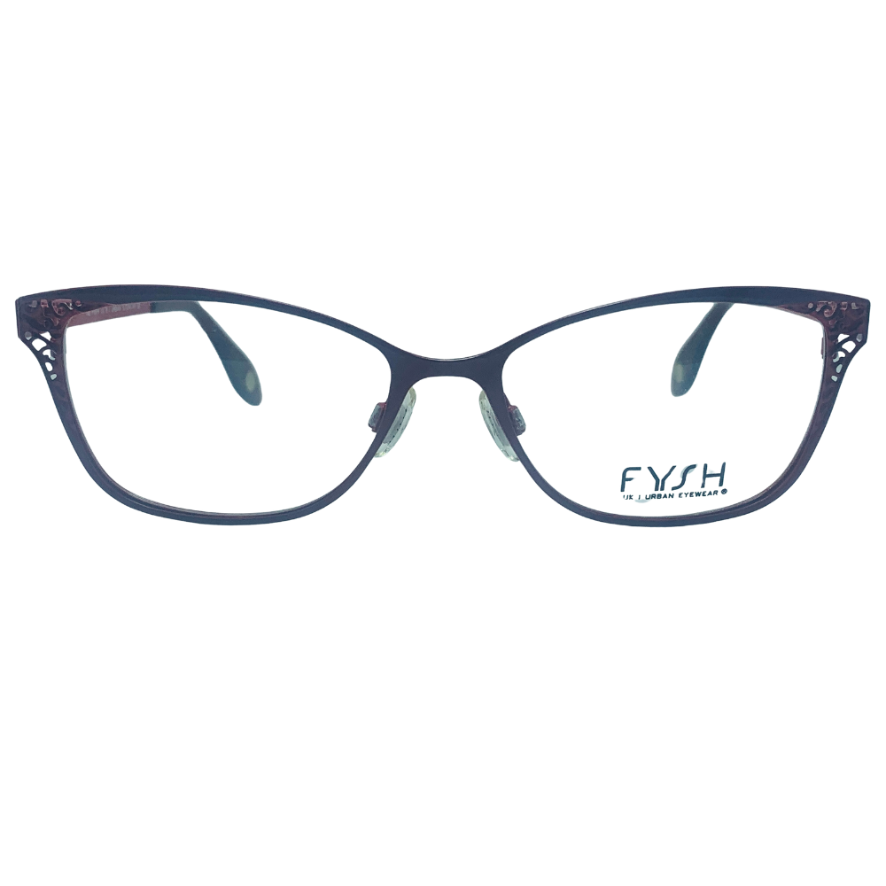 FYSH UK Urban Eyewear Eyeglasses Frame 3555 Women's Red Cat Eye