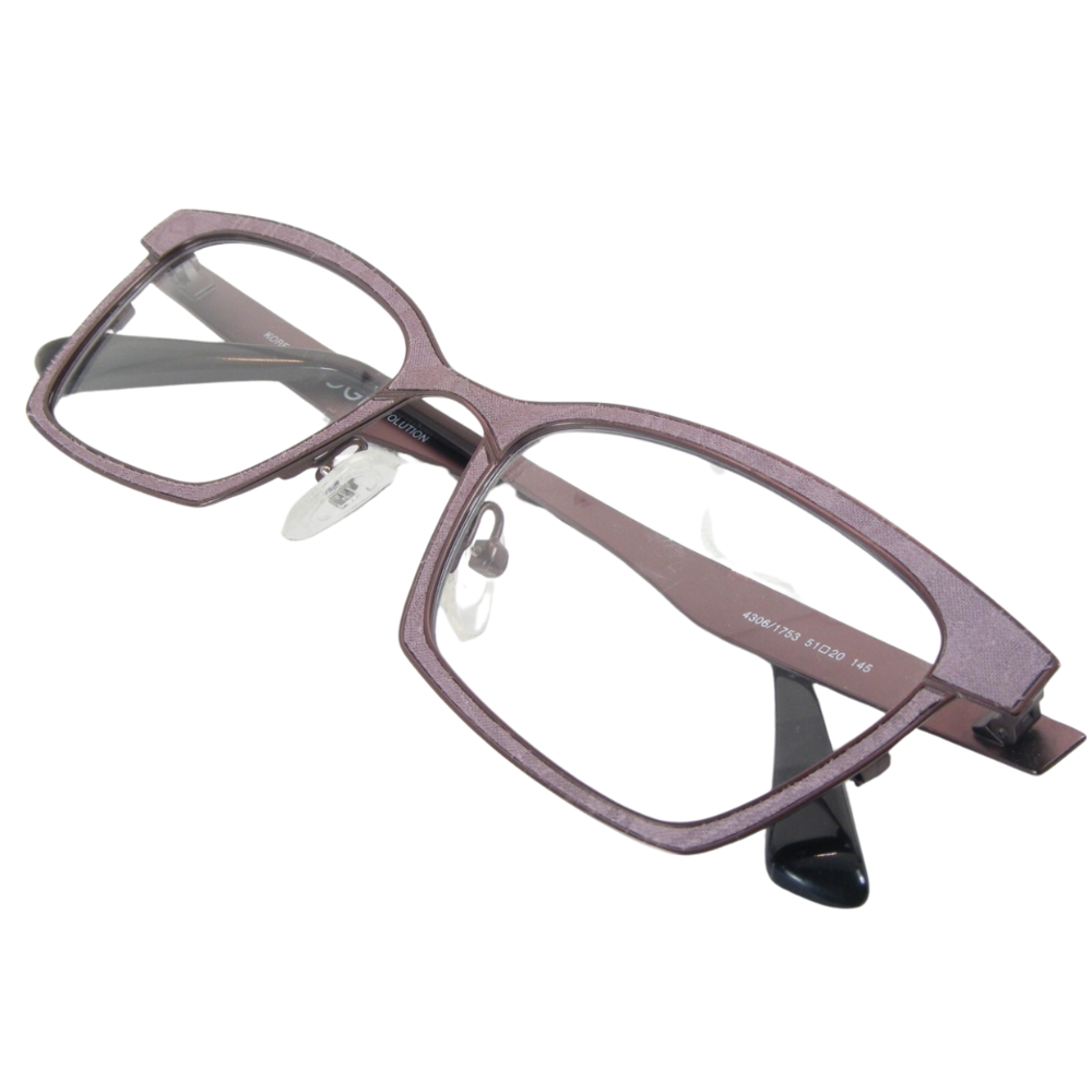 OGI EVOLUTION 4306 1753 PURPLE SILK/BEIGE/NAVY BLUE UNIQUE EYEGLASSES