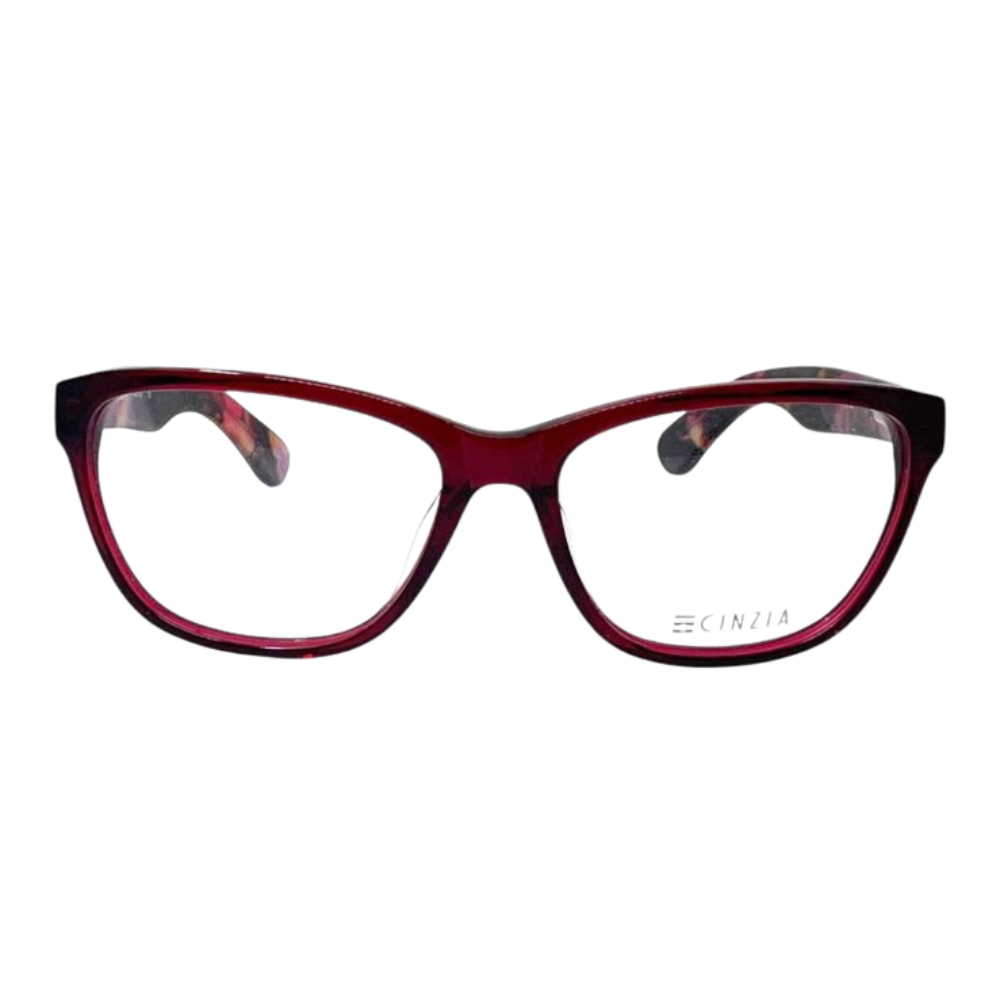 AUTHENTIC & NEW - CINZIA - CIN5046 - CHERRY RED / BROWN EYEGLASSES