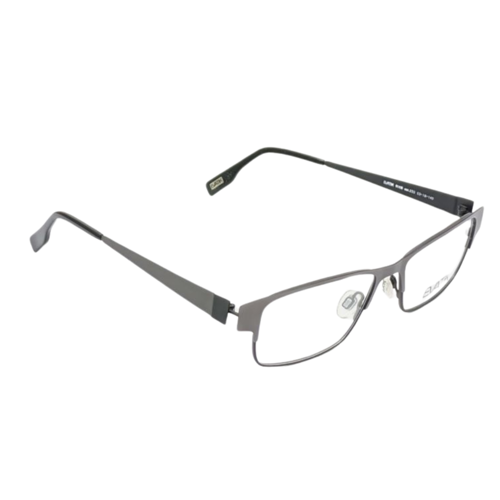 Evatik 9068  Rectangle Grey Black Men Eyeglasses 53mm