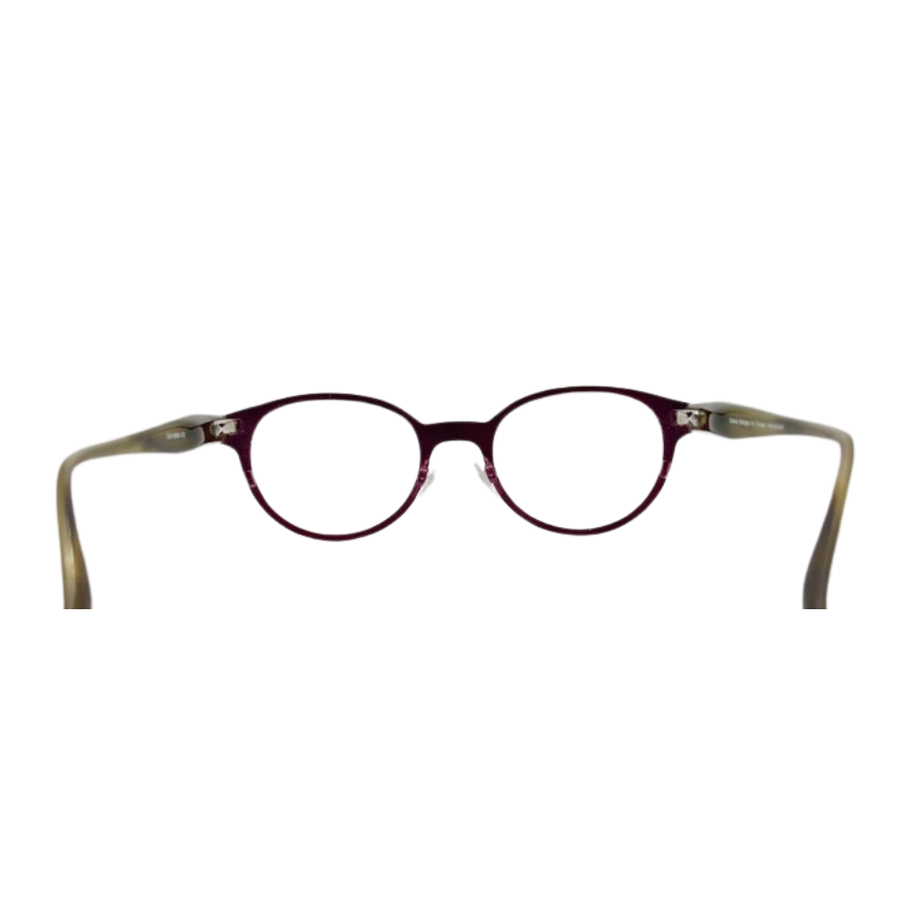 Cinzia Eyeglasses Frame Round Purple Metal CIN 5009 C3 eyeware