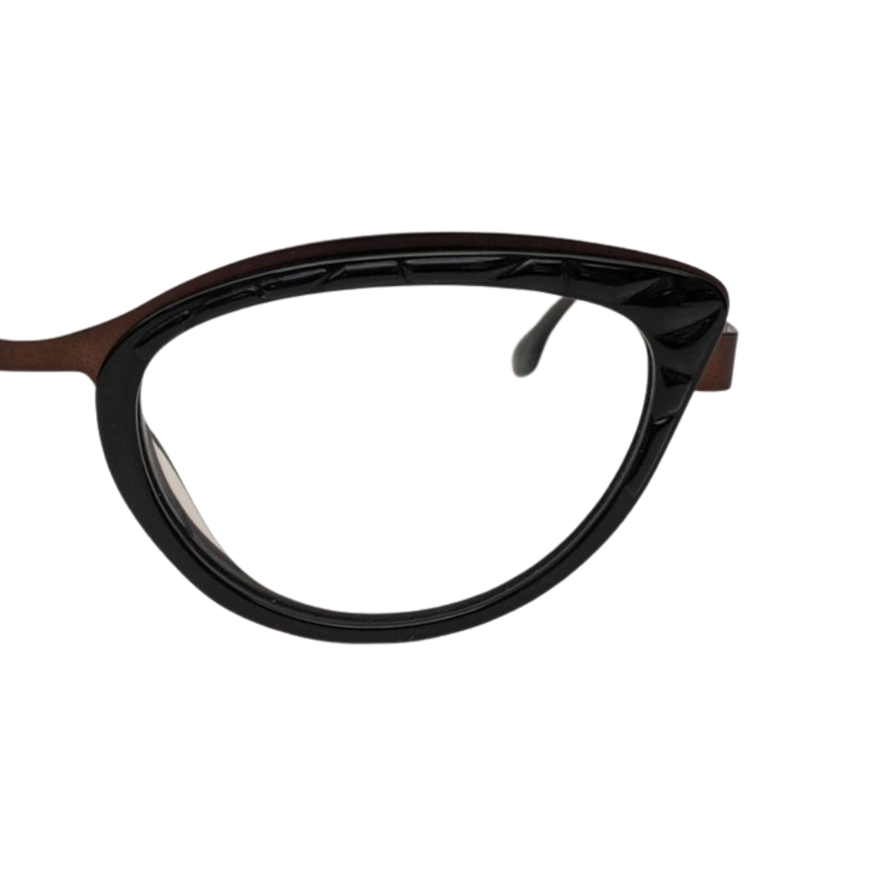 Bon Vivant Charline 7026 Cat Eye Eyeglasses Frames Italy: Brown Copper