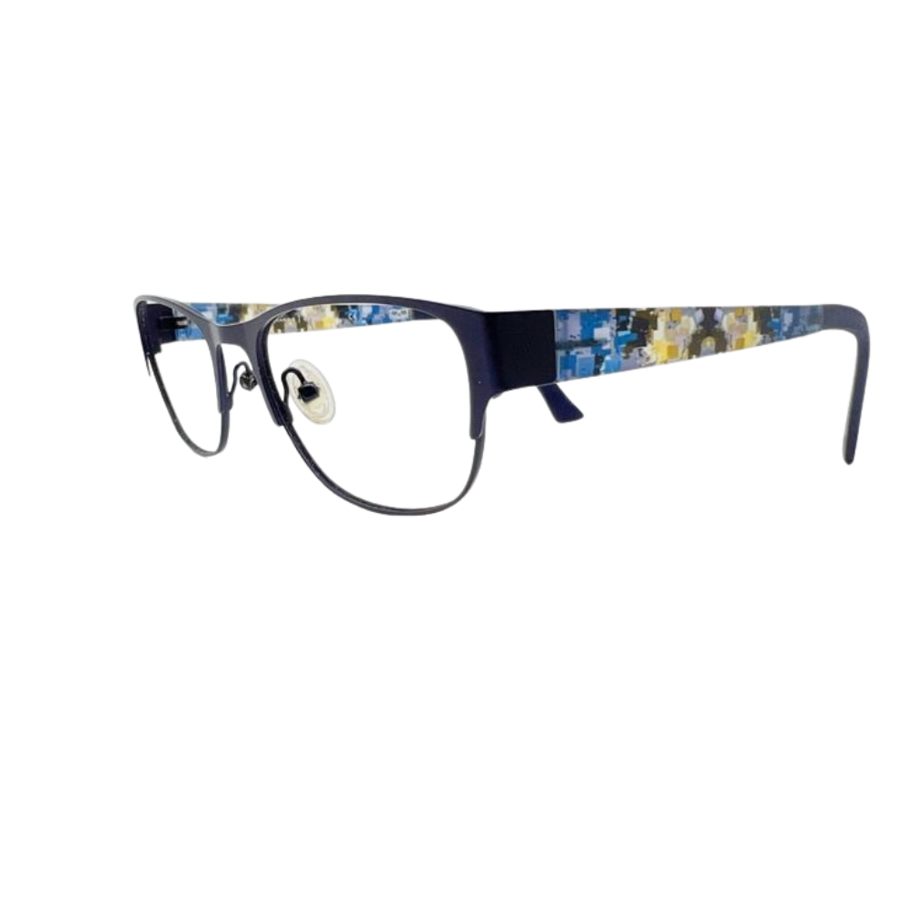 Scott Harris Eyeglasses Womens Blue SH340  Mosaic Pattern