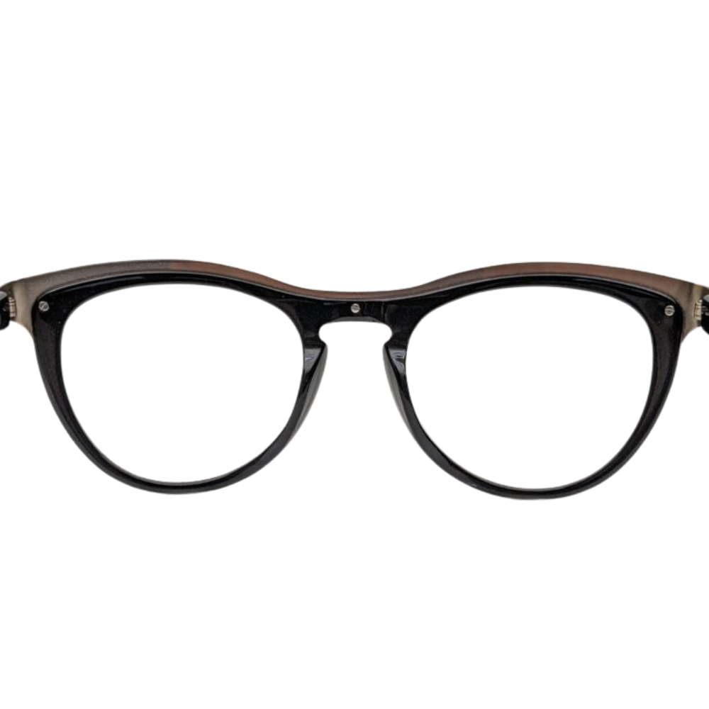 Bon Vivant Madeline 7044 Eyeglasses Frames Italy: Black & Gold Pebble