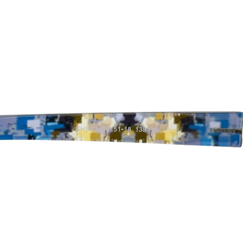 Scott Harris Eyeglasses Womens Blue SH340  Mosaic Pattern