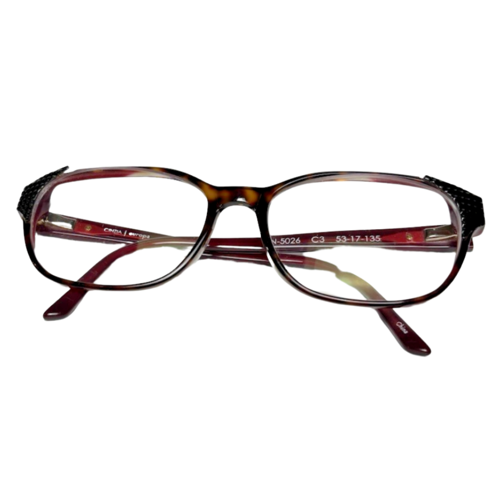 Europa CINZIA CIN-5026 C3 53-17-135 Tortoise Brown Eyeglasses