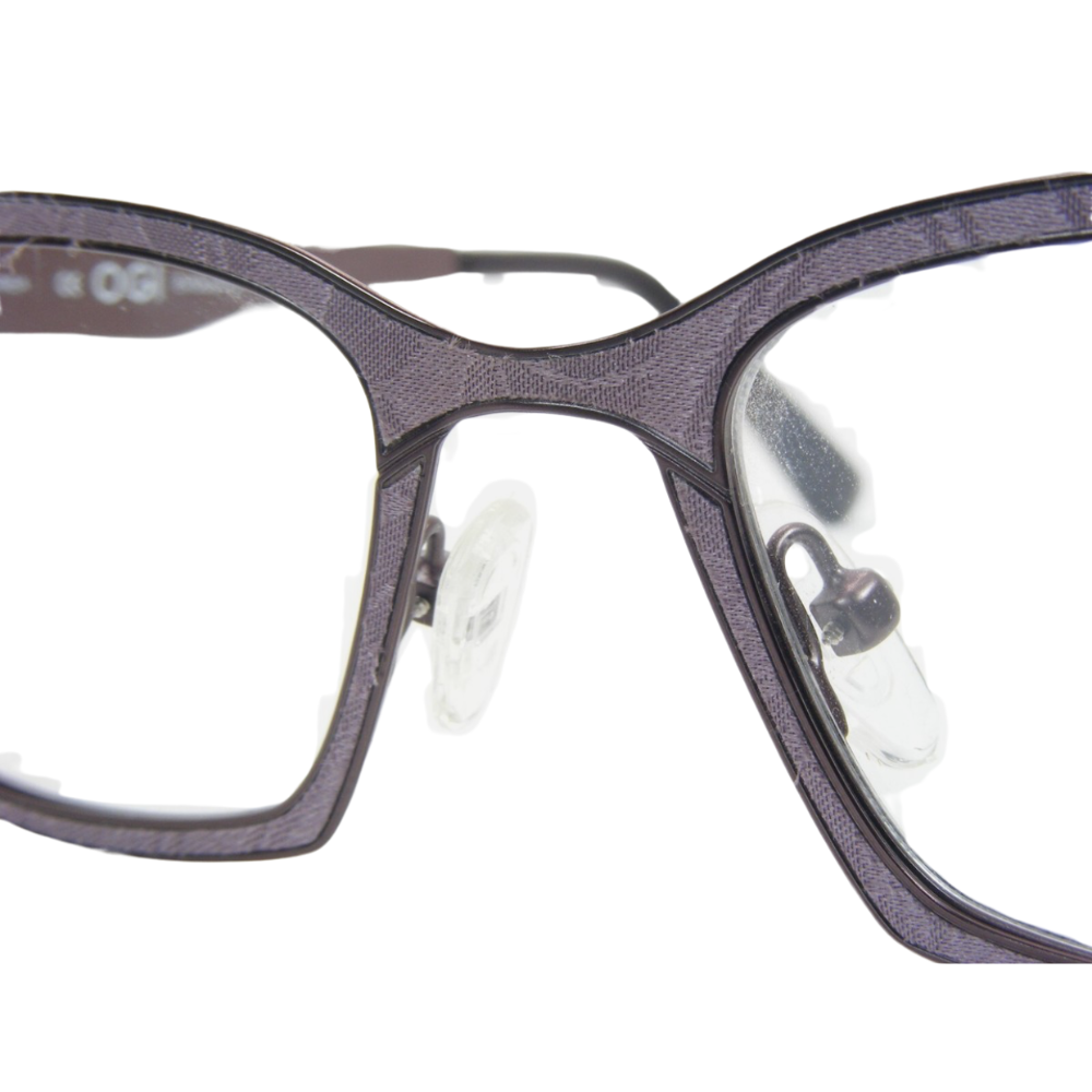 OGI EVOLUTION 4306 1753 PURPLE SILK/BEIGE/NAVY BLUE UNIQUE EYEGLASSES