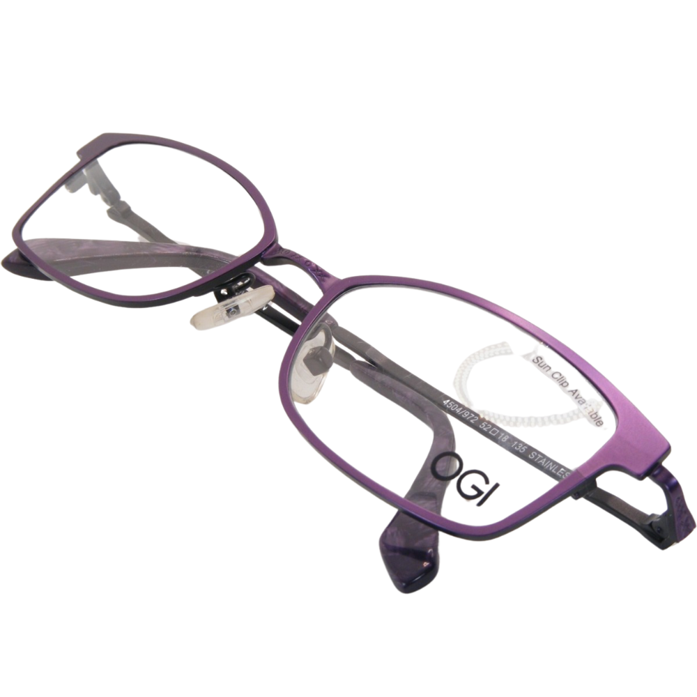 OGI EVOLUTION 4504 1146 BURGUNDY /BLACK/PURPLE/BLACK EYEGLASSES