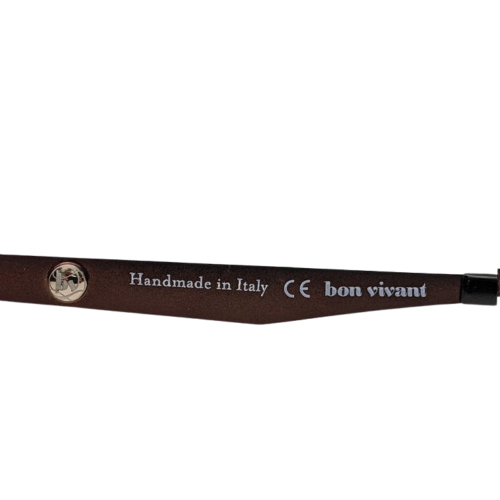 Bon Vivant Charline 7026 Cat Eye Eyeglasses Frames Italy: Brown Copper