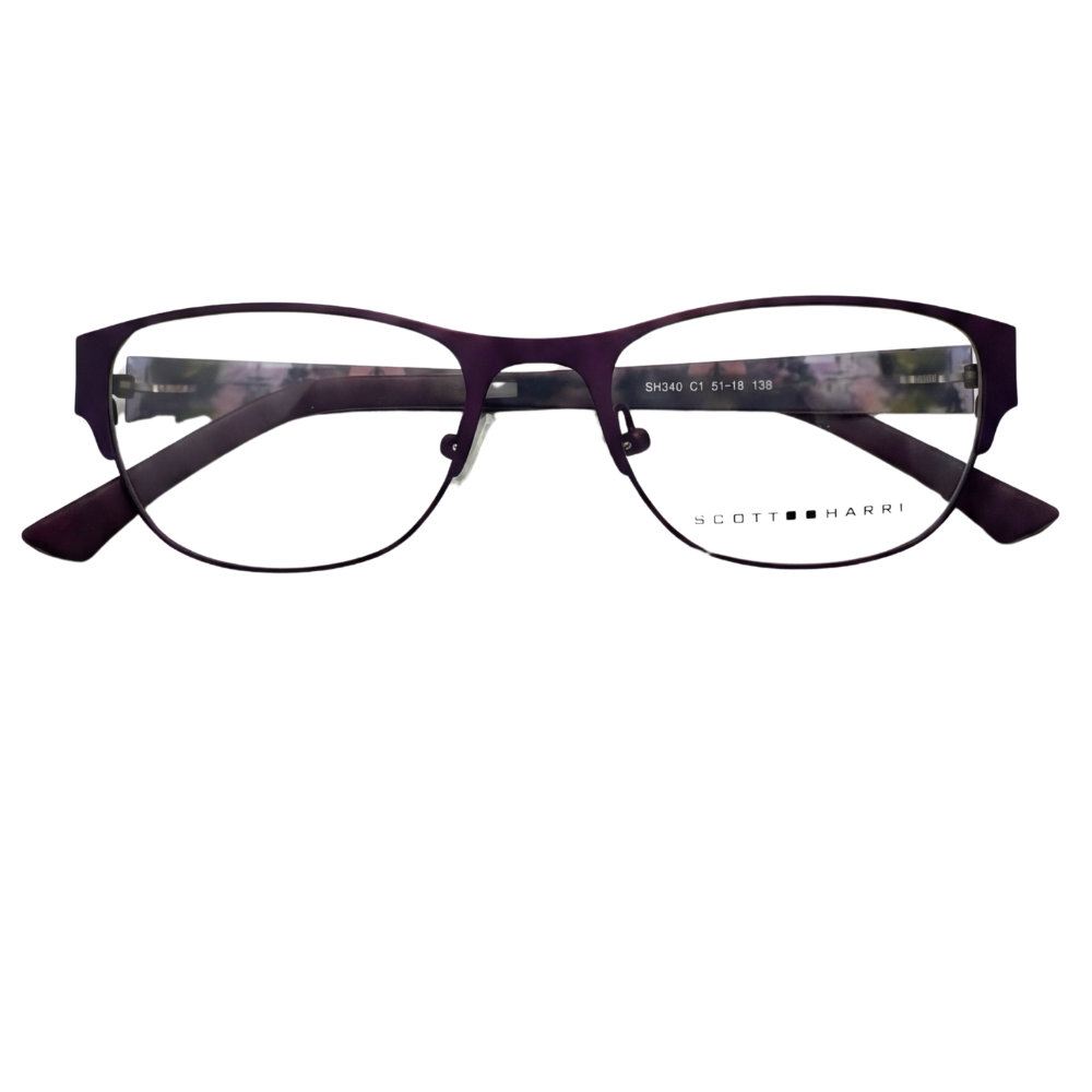 Scott Harris Eyeglasses Womens Blue SH340  Mosaic Pattern