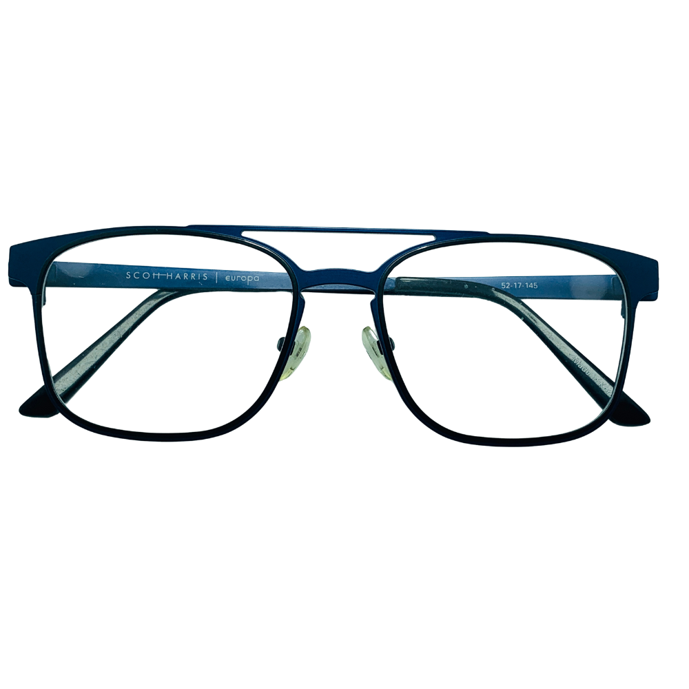 SCOTT HARRIS SH-536 C1 NEW MATTE NAVY BLUE AUTHENTIC EYEGLASSES