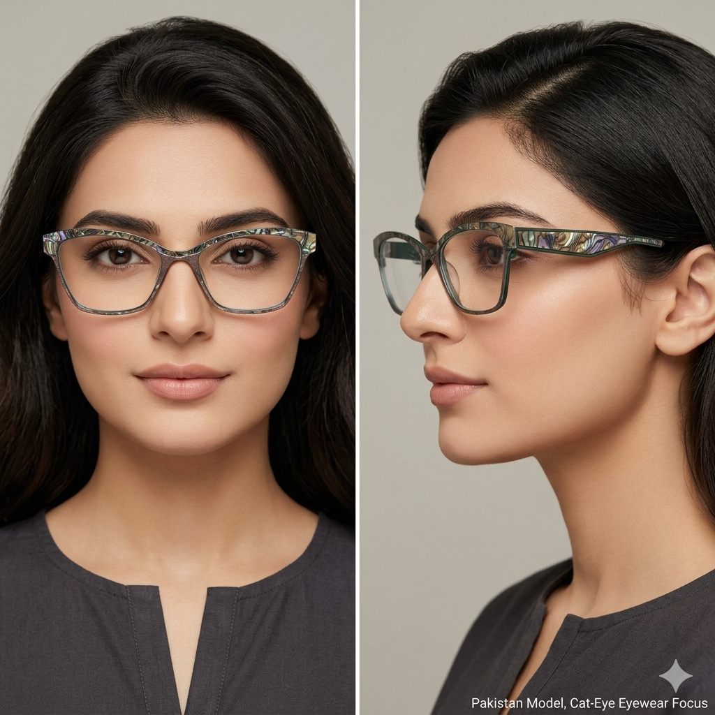 OGI Eyewear 4310/MARBLE GREY/Green/Abalone Eyeglasses Korea