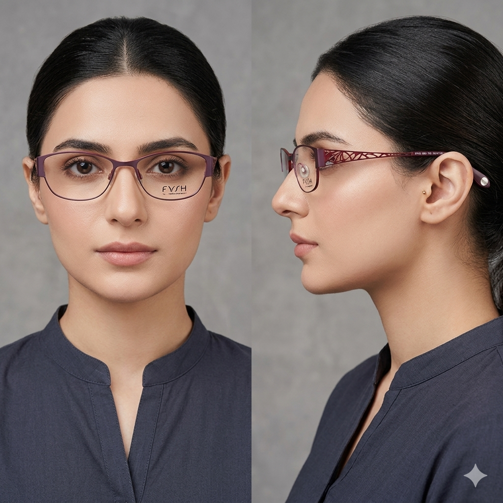 FYSH Eyeglasses 3540 Purple Red 755