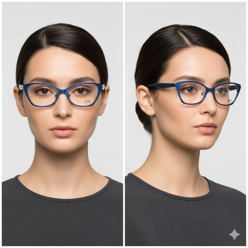 OGI EVOLUTION 4311 1855 BLUE /PURPLE EYEGLASSES
