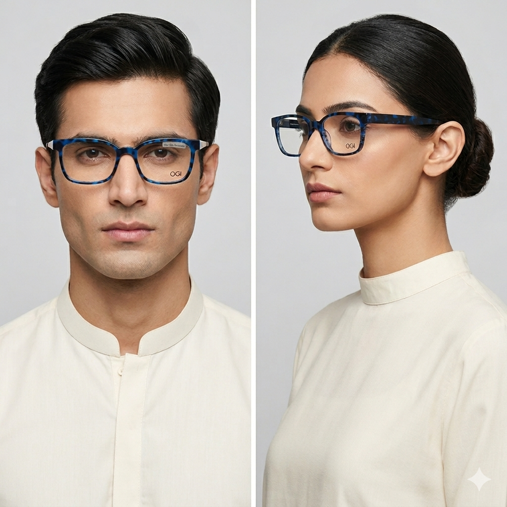 OGI 4801/406 MATT BLUE EYEGLASSES