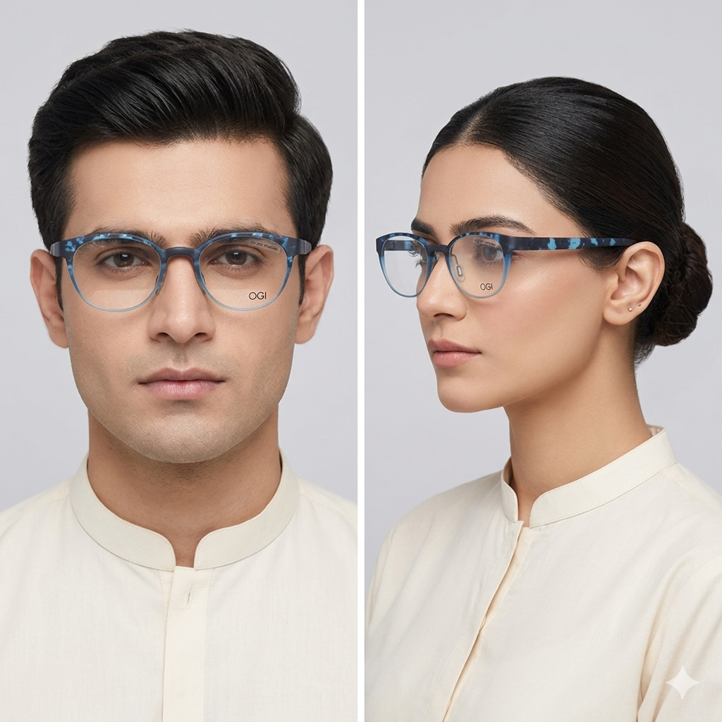 NEW OGI 4803/406 ELEGANT ADULT SIZE CASUAL HIGH-END EYEGLASS