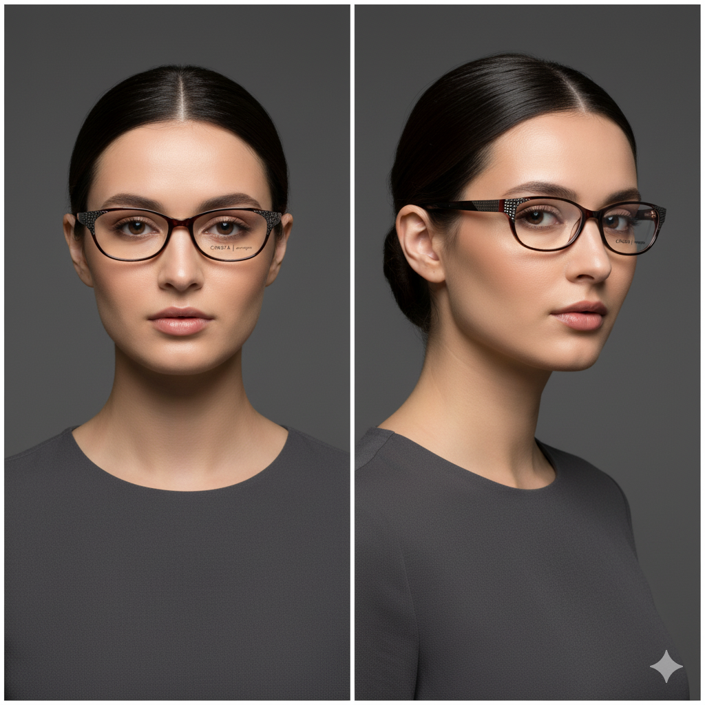 Europa CINZIA CIN-5026 C3 53-17-135 Tortoise Brown Eyeglasses