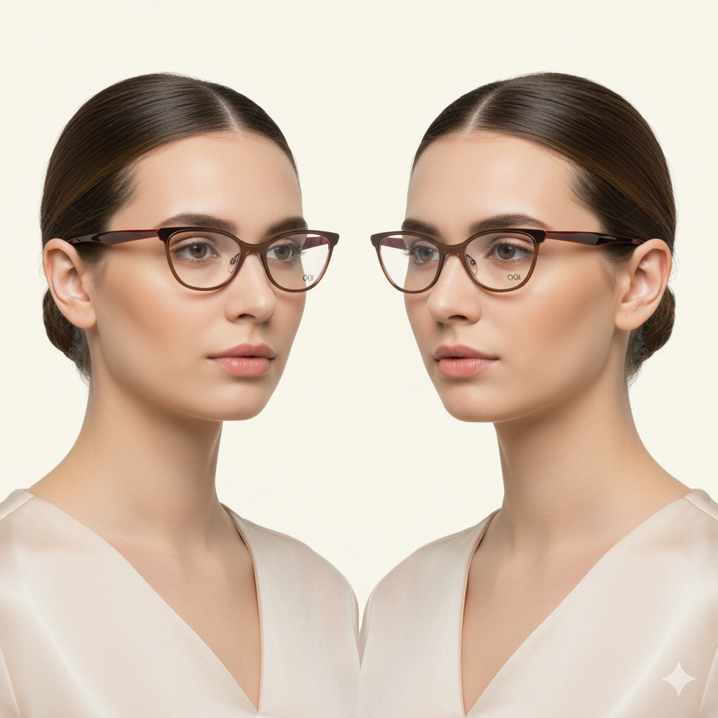OGI EVOLUTION 4312 COPPER-BROWN /ORANGE EYEGLASSES