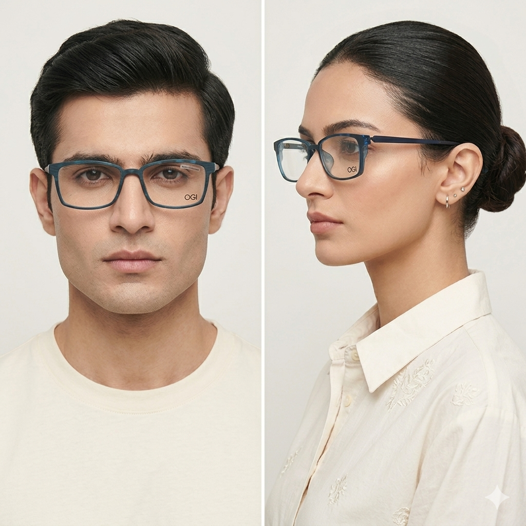 OGI EYEGLASSES FRAME EVOLUTION 4810 BLUE/TORTOISE FULL RIM