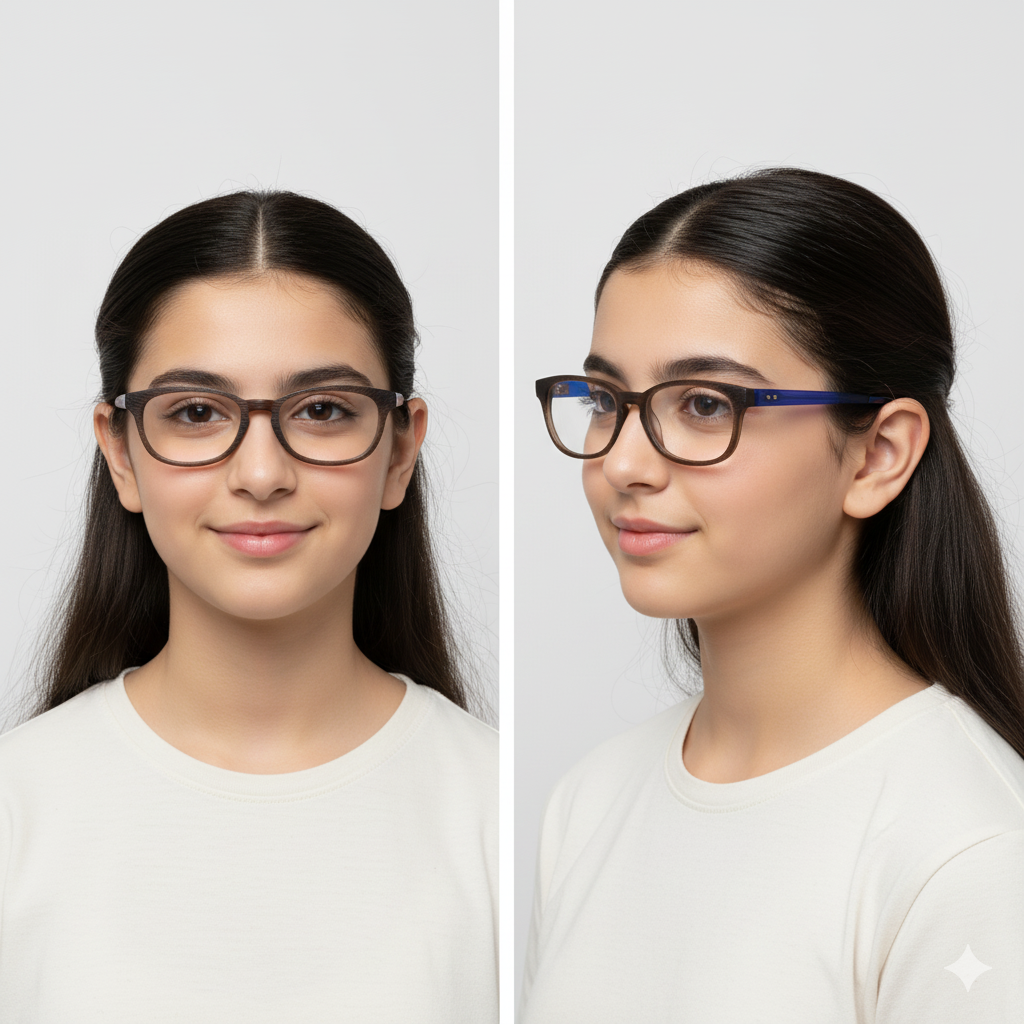 SUPERFLEX SFK-137 BROWN PURPLE  EYEGLASSES
